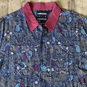 The Hundreds Paisley SS Button Up Shirt